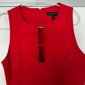 Banana Republic Red Sheath Cocktail Dress